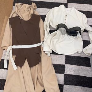 Disney Jedi themed outfits. Boys sz 14/16. Mens sz 2XL, utility belt never worn